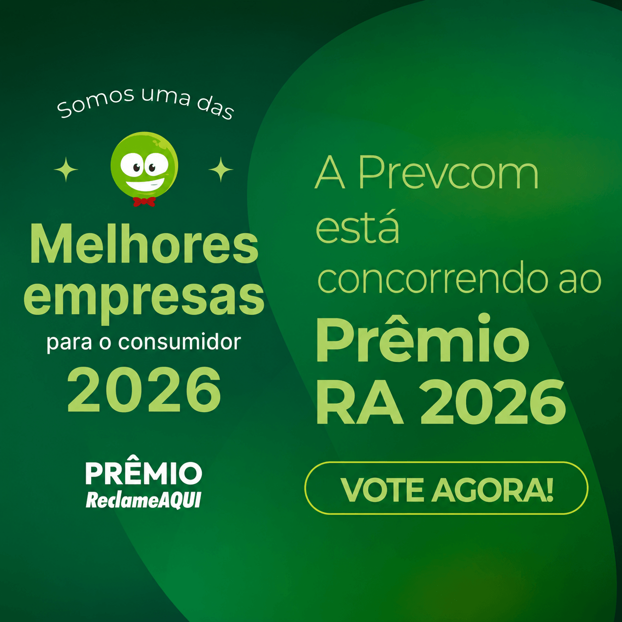 Vote no Prêmio Reclame Aqui